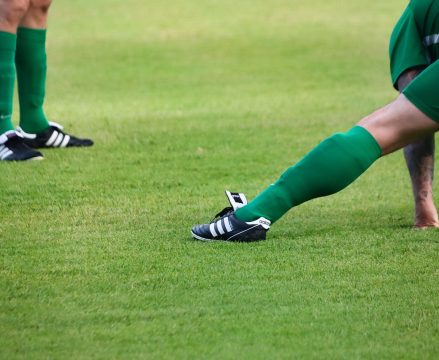 Rutinas de calentamiento antes de un partido de fútbol